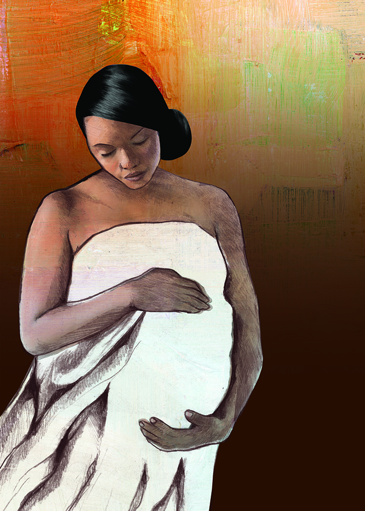 Artwork of a Pregnant Woman